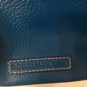 BCBG Blue Textured leather purse